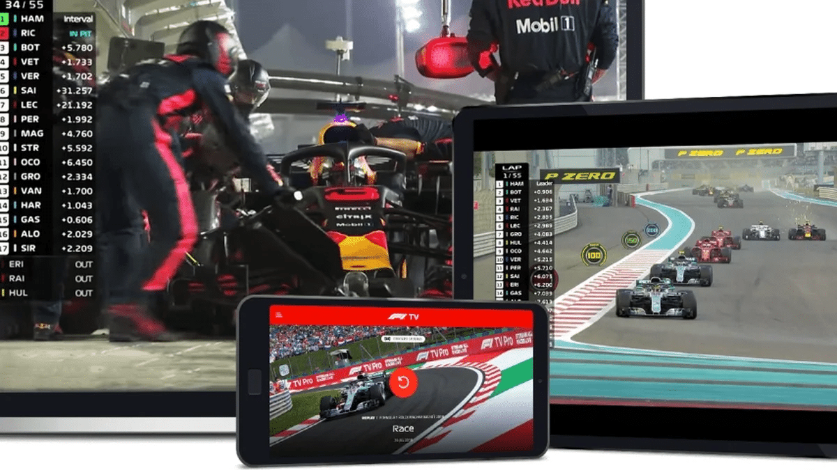App ideal para ver carreras de F1 en vivo